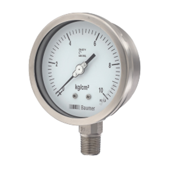 Bourdon tube pressure gauge, stainless steel 232.50 (WIKA) 1 8