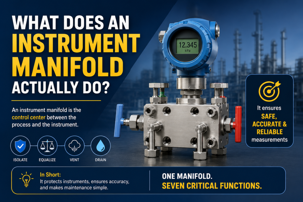 What does an instrument manifold actually do