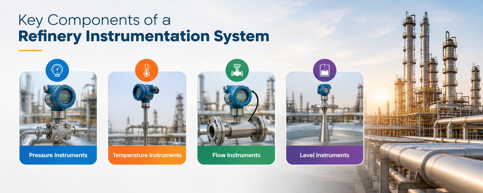 Understanding Refinery Process Instrumentation for Safe and Efficient Operations 1 Key components of refinery instrumentation system